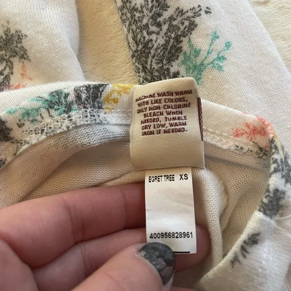 Mudd Cream Unicorn Toile Skimmer Top | XS Fairycore Coquette Y2K - Picture 7 of 8